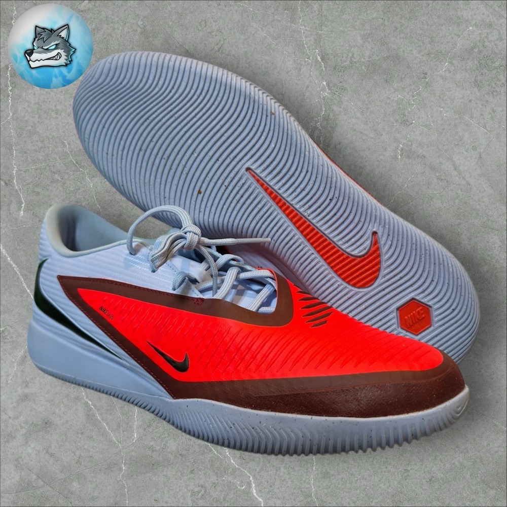Nike Phantom 6 Low Academy IC Indoor Soccer Shoes Royal Tint Men's 9 HQ2319-400